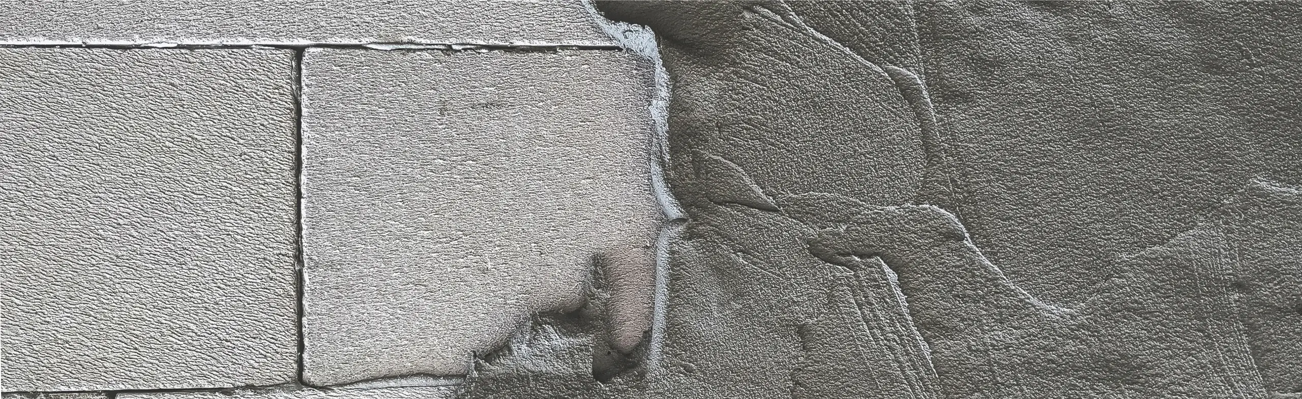 Beschichtete Wand mit Muster